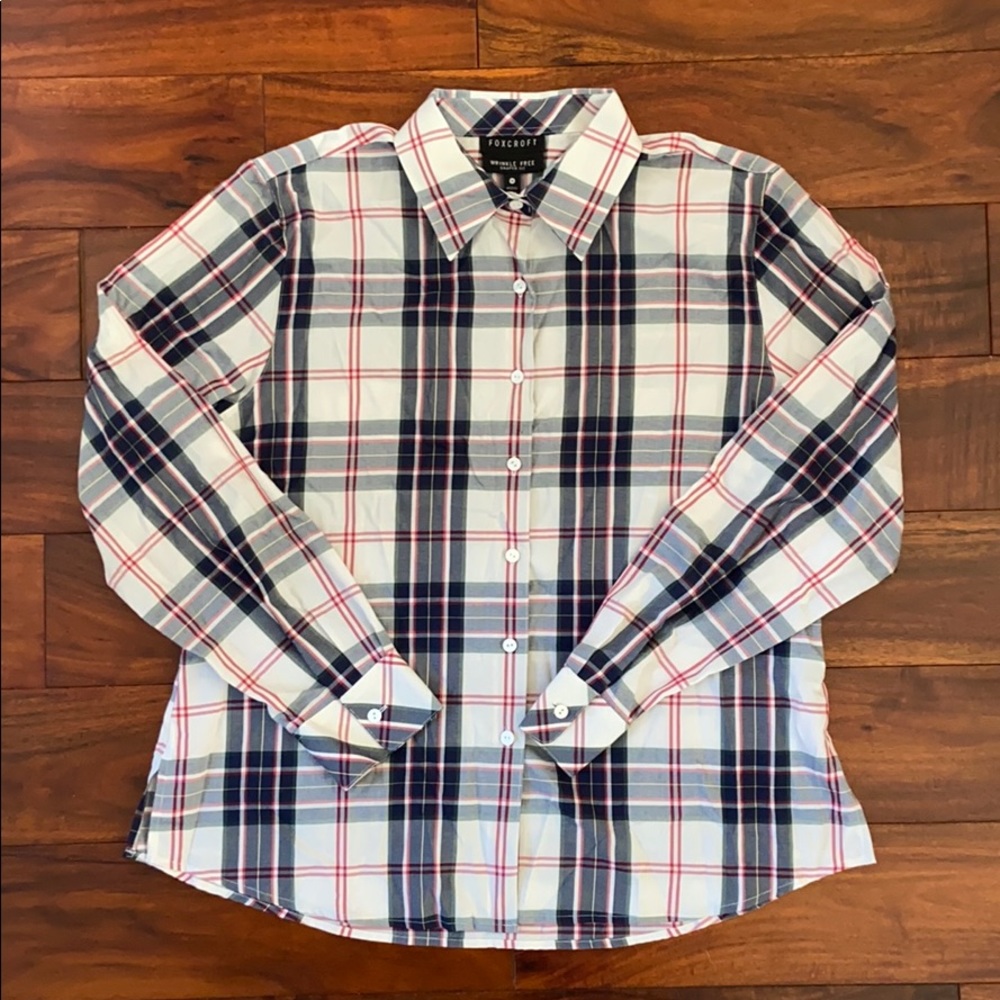 Women’s Foxcroft Plaid Button Up size 14